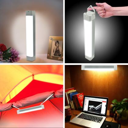 LifBetter Portable Multi-Functional Usb Rechargeable Led Light Lamp, 3 Modes With SOS Emergency Flash and Dimmable Brightness Led for Bedroom, Outdoor Tent Camping Hiking Flashlight and Warning